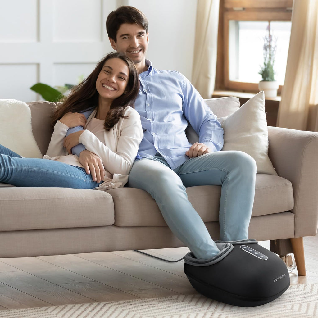 Shiatsu Foot Massager with Heat  Deep Kneading Relief Machine