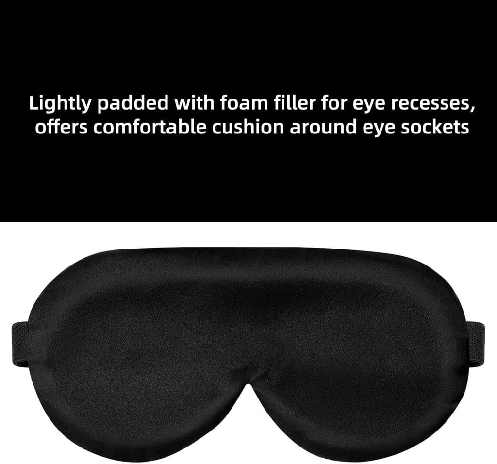 Silk Sleep Mask with Contoured Foam Padding