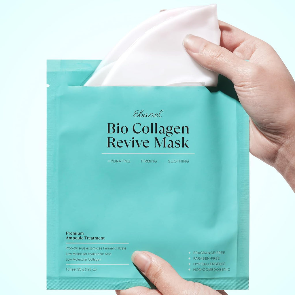 Collagen Hydrating Face Masks  Firming & Brightening 4 Pack