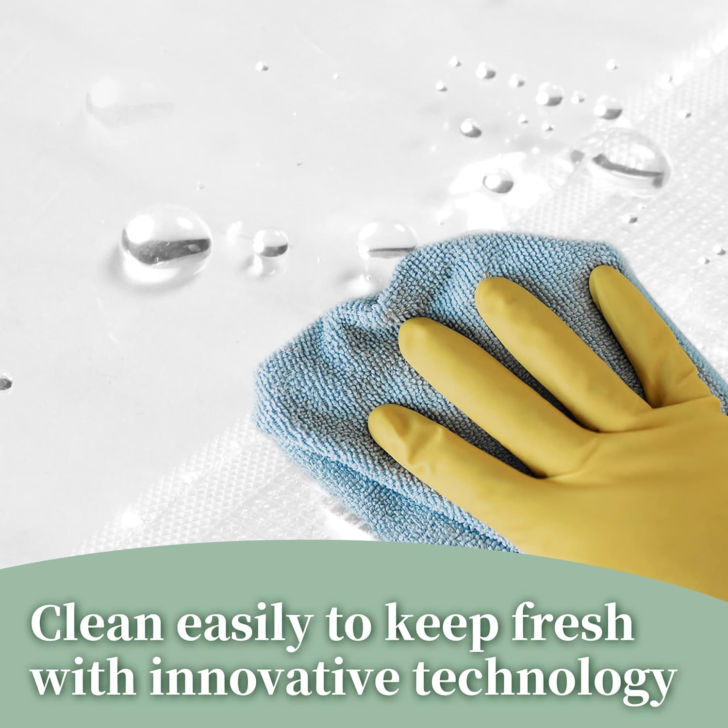 Clear Waterproof Shower Curtain Liner with Magnets