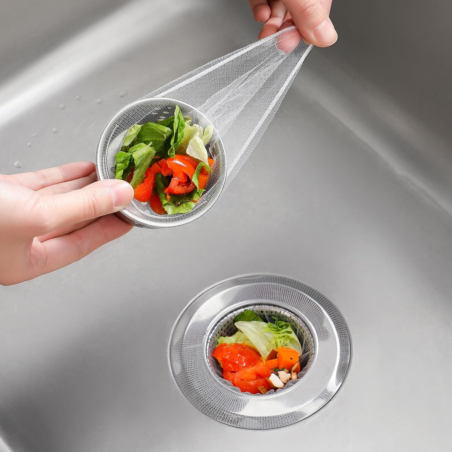 Disposable Sink Strainer Mesh Bags Anti Clog Filter Pack of 200