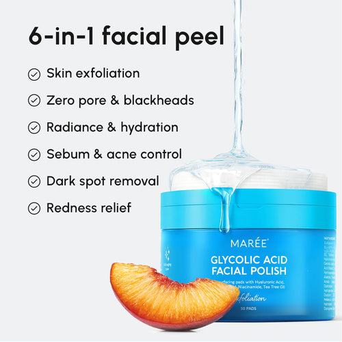 Glycolic Acid Exfoliating Pads  Acne & Pore Cleansing