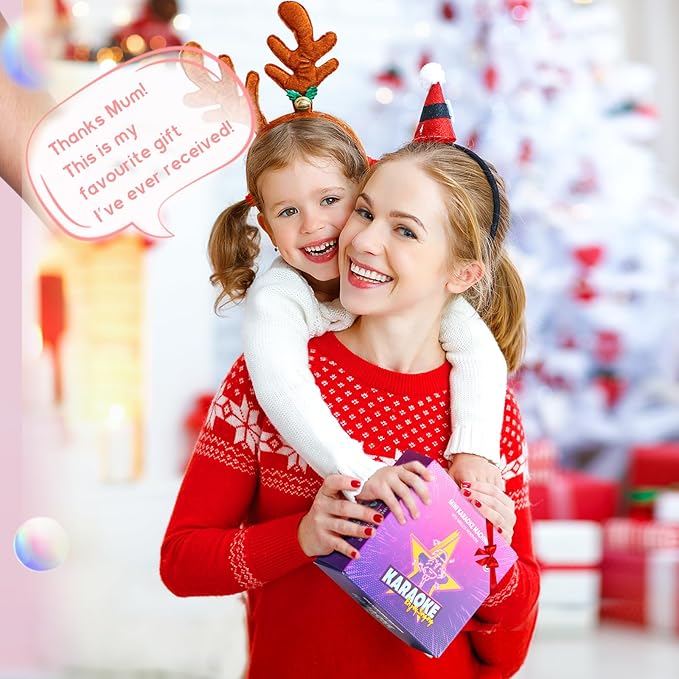 Portable Karaoke Machine With Microphones Bluetooth Speaker