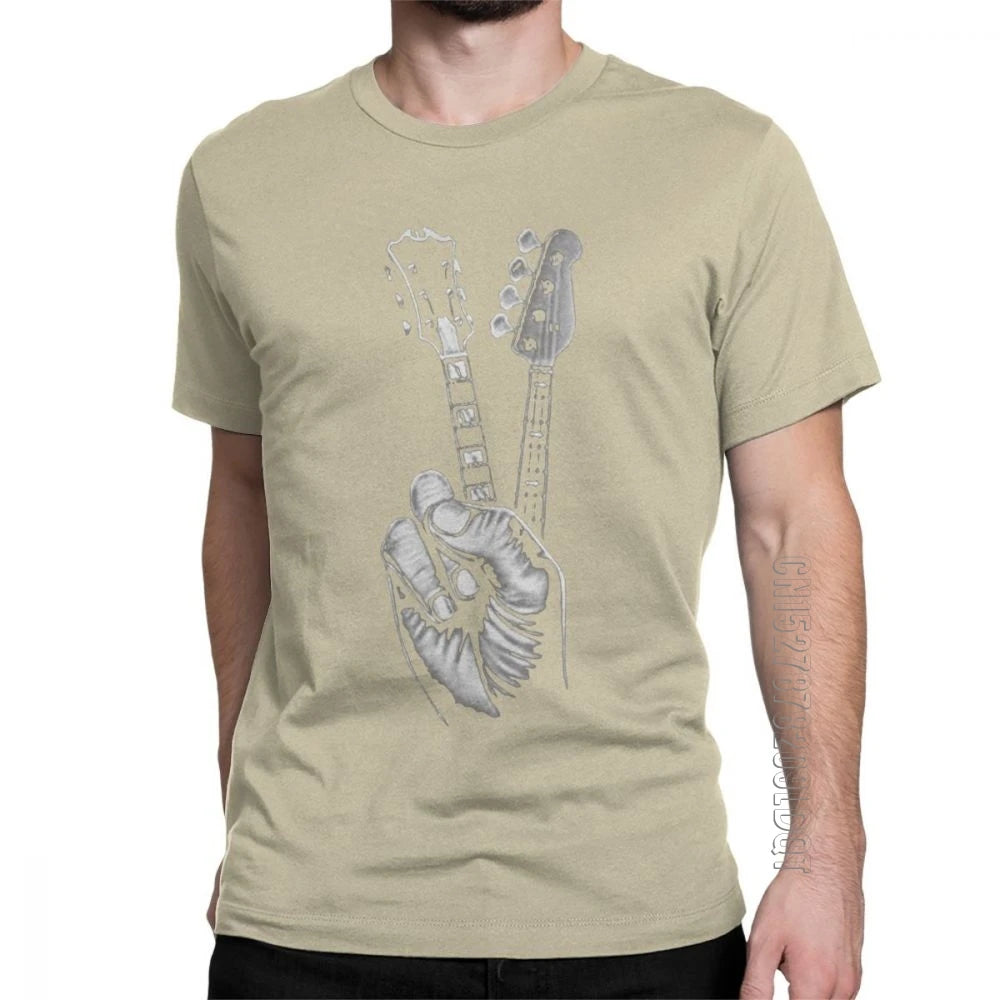 Hipster BASS GUITAR T Shirt Printer Men'S T-Shirt Cotton plus Size Male Tshirt Mens T Shirt Awesome T Shirt Men Short Sleeve