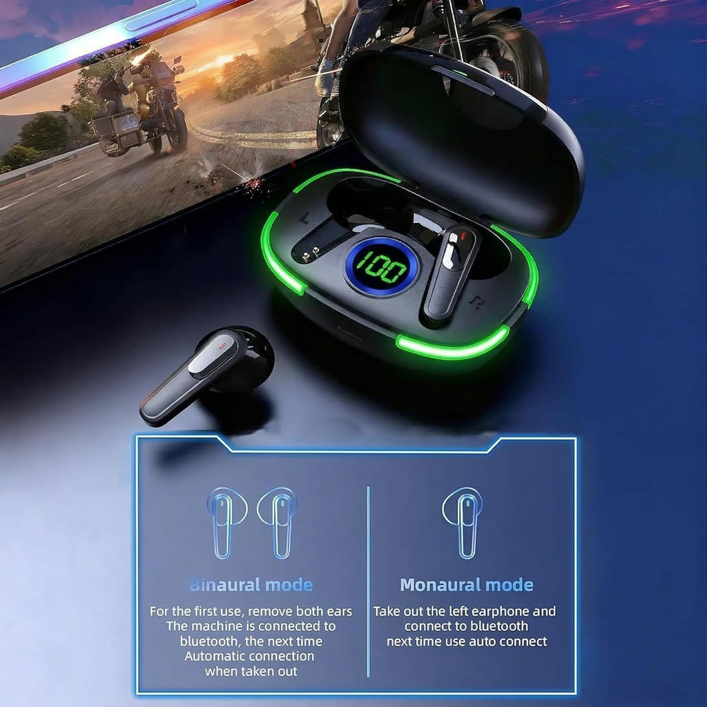 Wireless Earbuds HiFi Stereo with LED Display