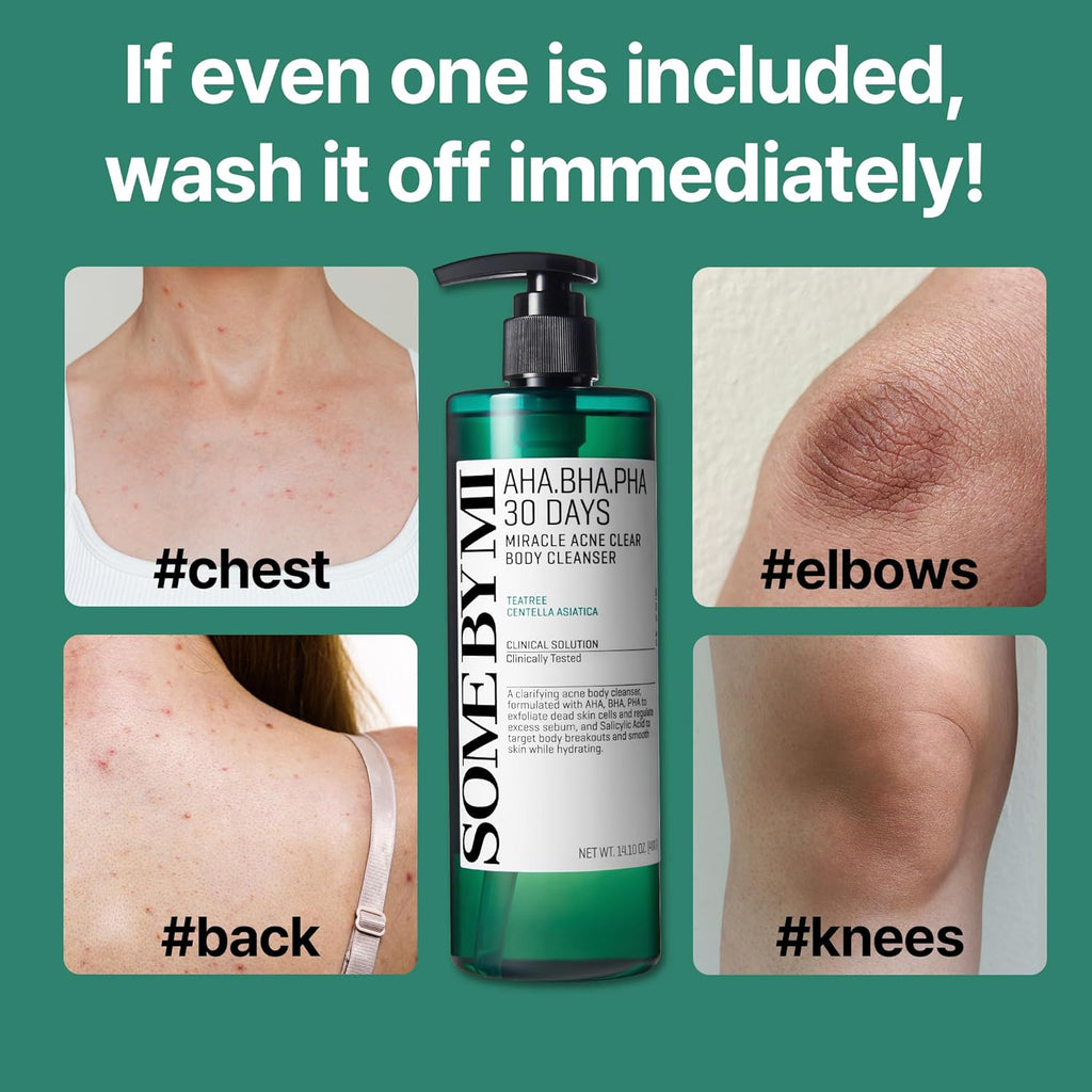 AHA BHA PHA Acne Body Wash  Deep Cleansing & Exfoliating