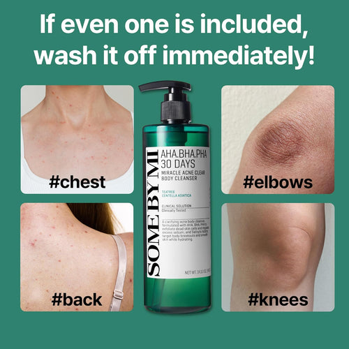 AHA BHA PHA Acne Body Wash  Deep Cleansing & Exfoliating