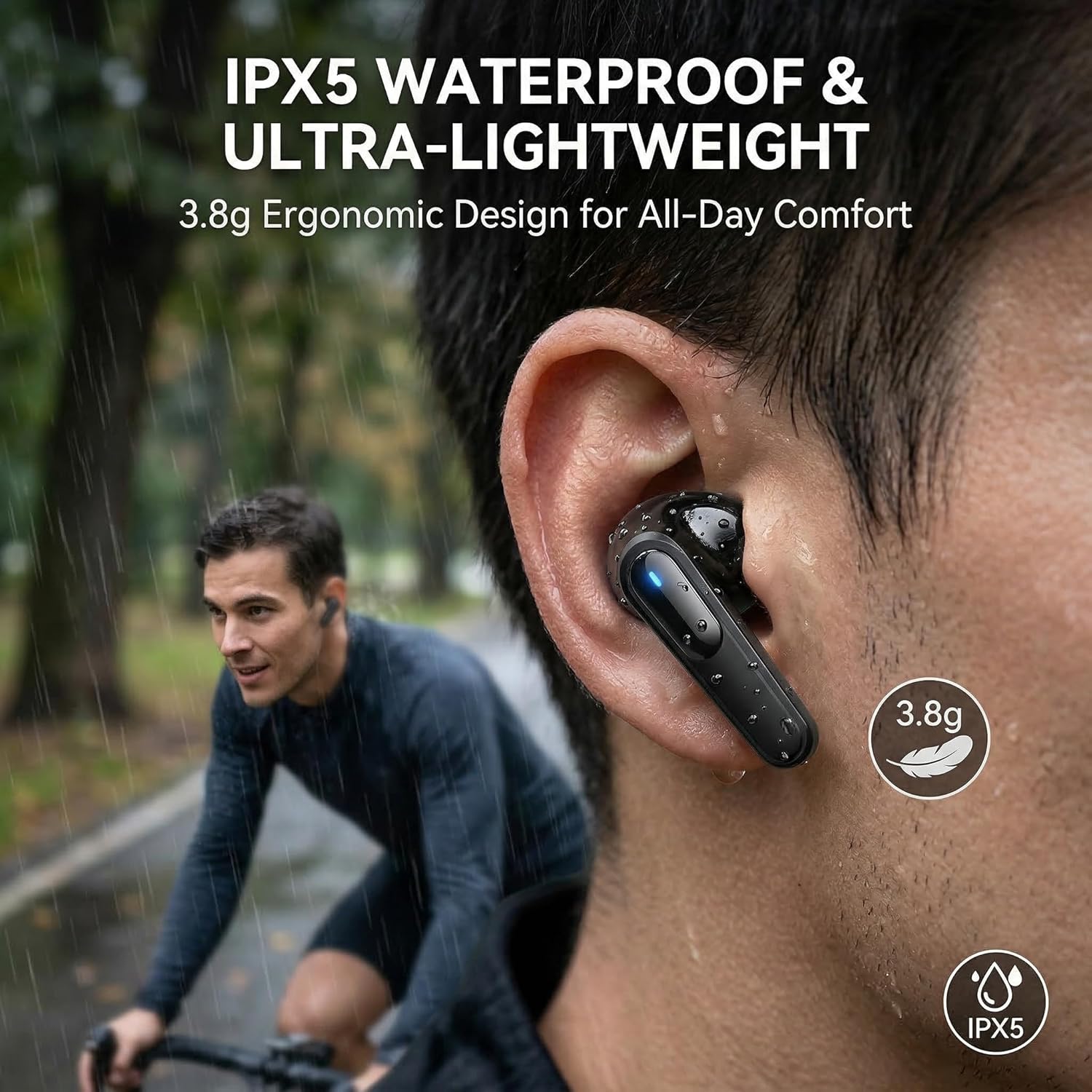 Wireless Earbuds HiFi Stereo with LED Display