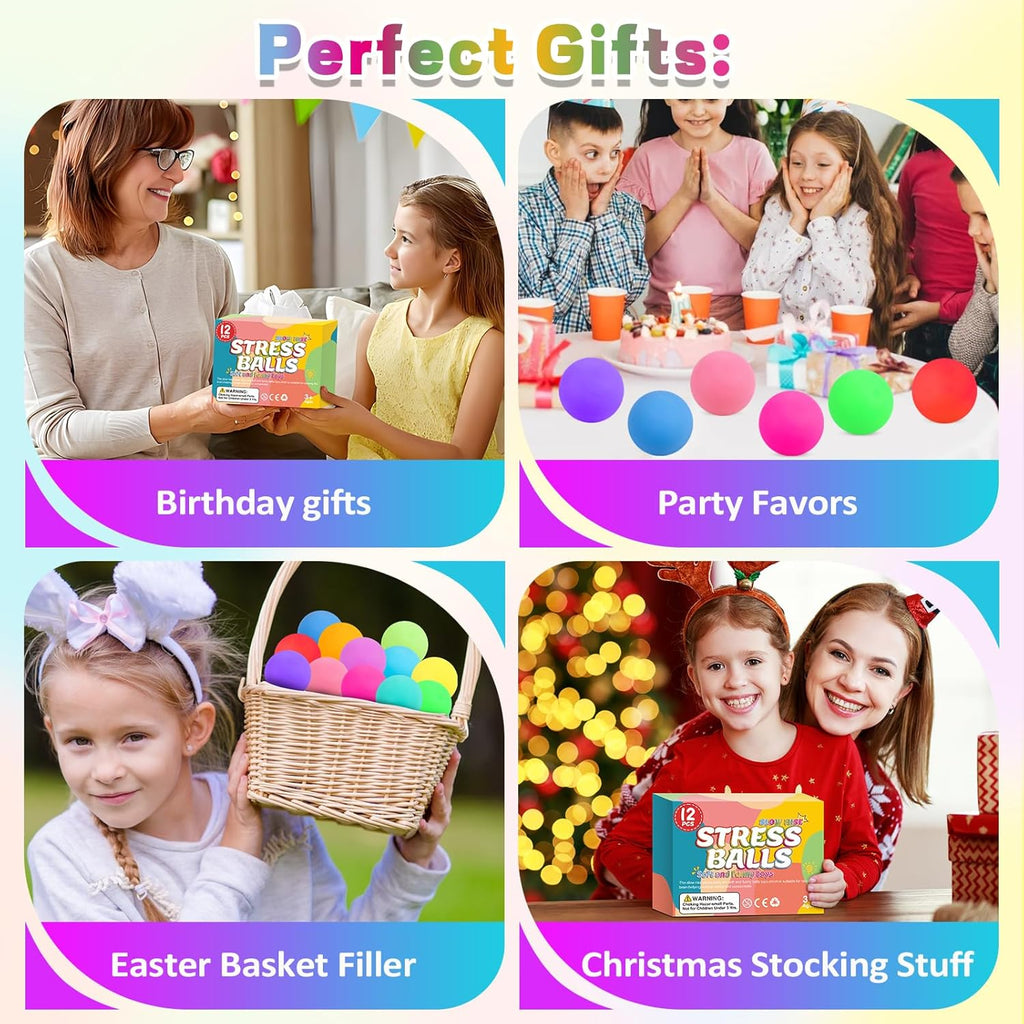 Slow Rising Stress Balls Soft Squeeze Toy Set