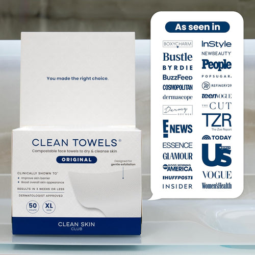 Disposable Face Towels XL  Soft Biobased Dry Wipes