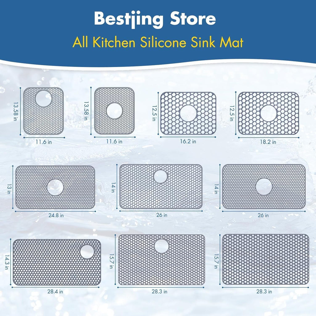 Silicone Sink Protector Mat Heat Resistant Non Slip