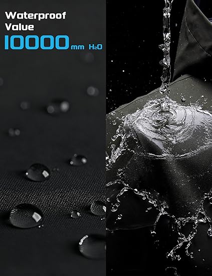 Mens Tactical Softshell Jacket  Waterproof Fleece-Lined Windbreaker