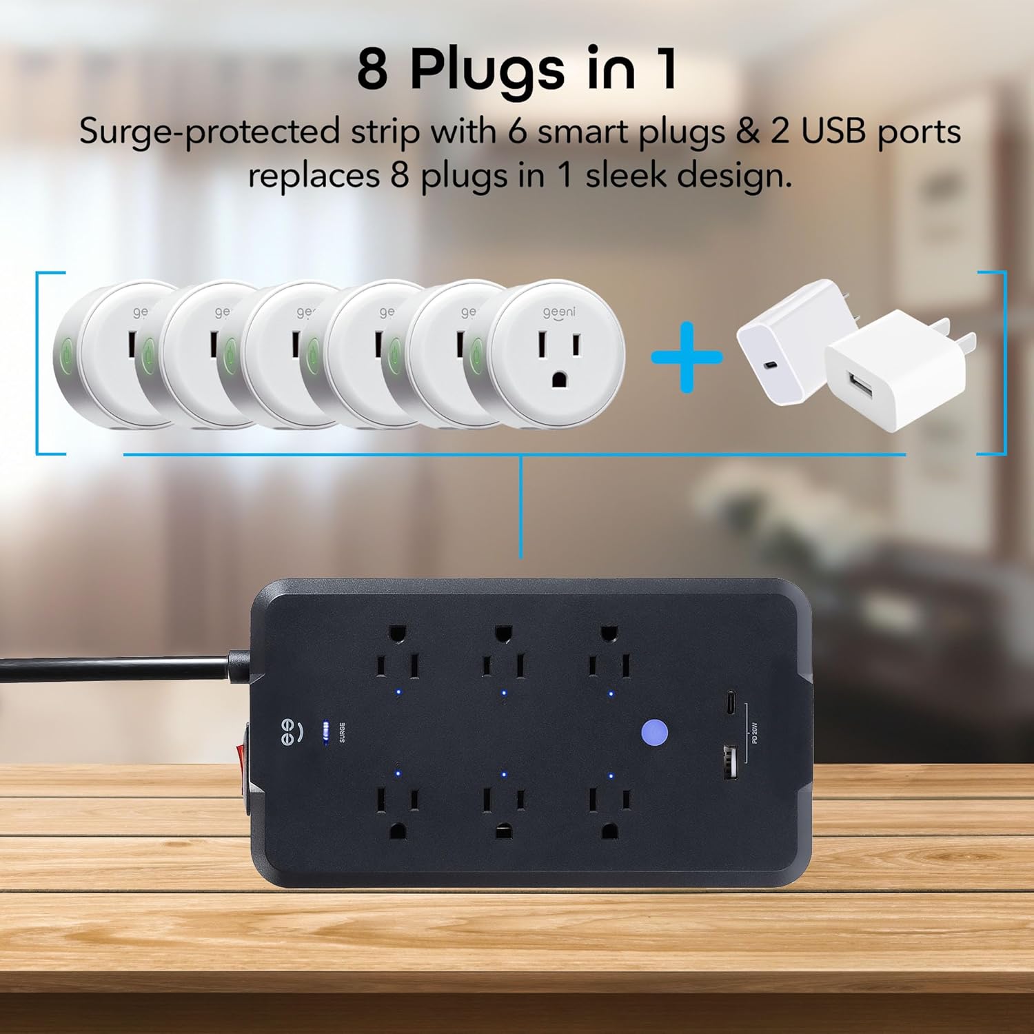 Smart Power Strip with WiFi Voice Control