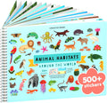Kids Animal Sticker Book Coloring Activity Set