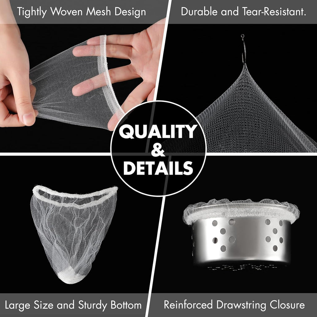 Disposable Sink Strainer Mesh Bags Anti Clog Filter Pack of 200