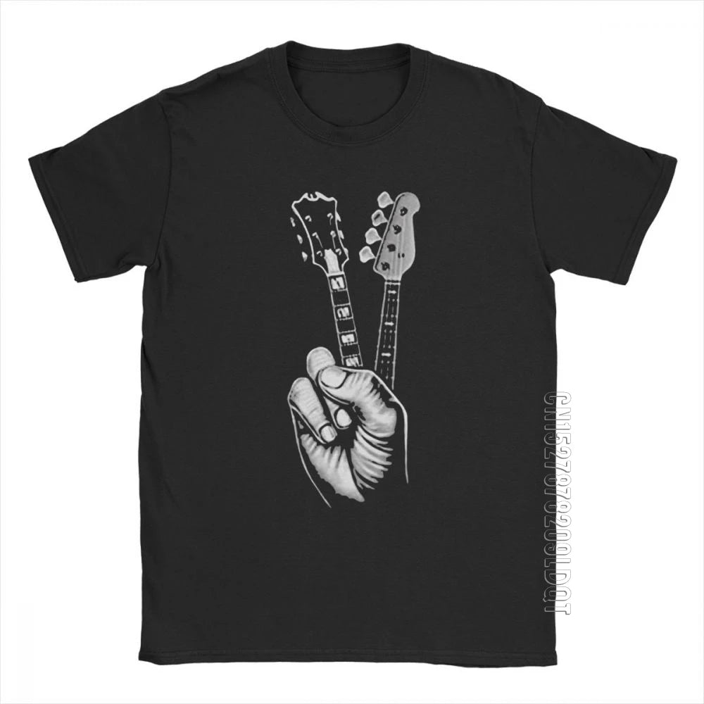 Hipster BASS GUITAR T Shirt Printer Men'S T-Shirt Cotton plus Size Male Tshirt Mens T Shirt Awesome T Shirt Men Short Sleeve