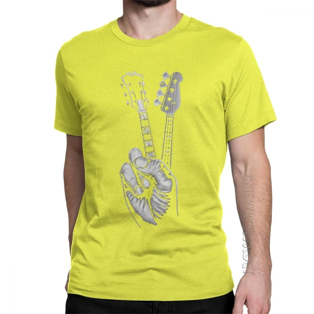 Hipster BASS GUITAR T Shirt Printer Men'S T-Shirt Cotton plus Size Male Tshirt Mens T Shirt Awesome T Shirt Men Short Sleeve