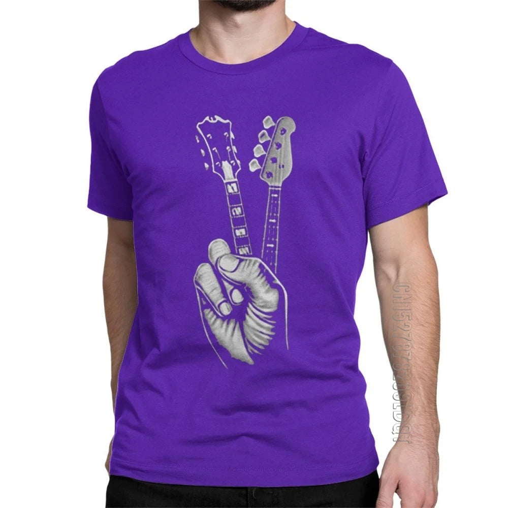 Hipster BASS GUITAR T Shirt Printer Men'S T-Shirt Cotton plus Size Male Tshirt Mens T Shirt Awesome T Shirt Men Short Sleeve