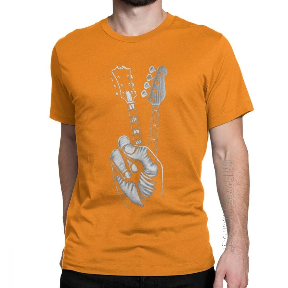 Hipster BASS GUITAR T Shirt Printer Men'S T-Shirt Cotton plus Size Male Tshirt Mens T Shirt Awesome T Shirt Men Short Sleeve