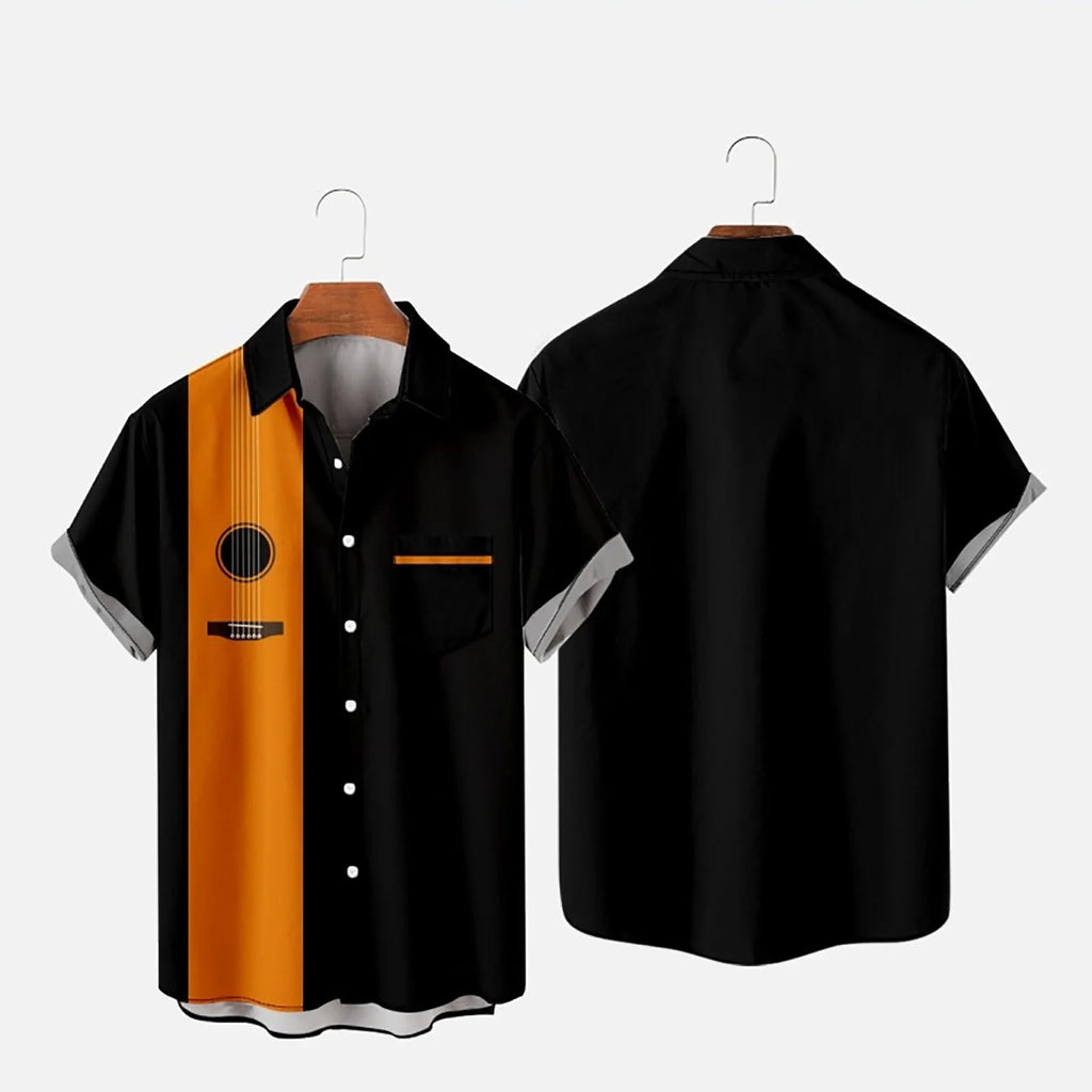 Tank Tops Men Men'S Summer Fashion Hawaiian Style Short Sleeve Casual Shirts Mens Western Shirts Mens T-Shirts New Arrival Orange,4Xl
