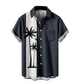Shirts for Men Men'S Summer Trendy Hawaiian Style Short Sleeve Casual Shirts Mens Graphic Tees T Shirts for Men Big and Tall on Sales Navy,4Xl