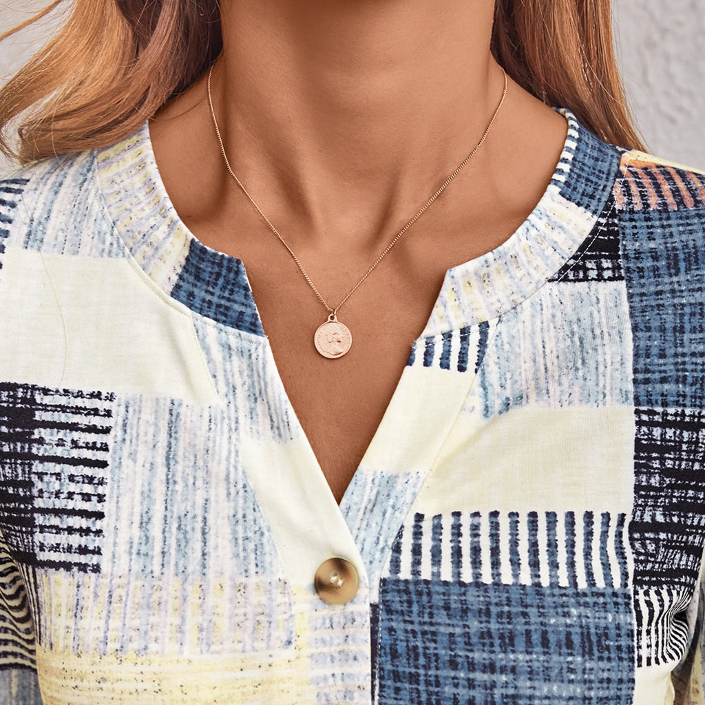 Henley Blouses for Women Long Sleeve Shirts Fall Fashion Dressy Casual Tops Cute Work Outfits Clothes