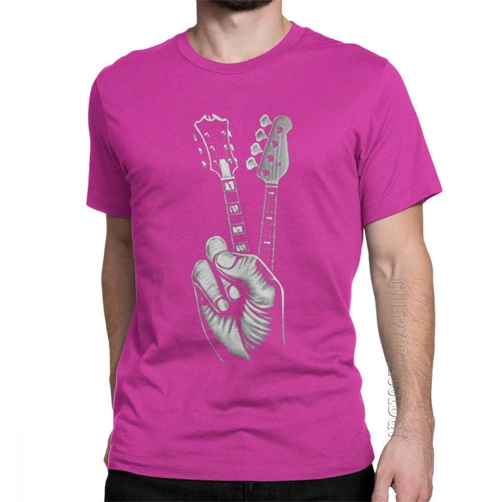 Hipster BASS GUITAR T Shirt Printer Men'S T-Shirt Cotton plus Size Male Tshirt Mens T Shirt Awesome T Shirt Men Short Sleeve
