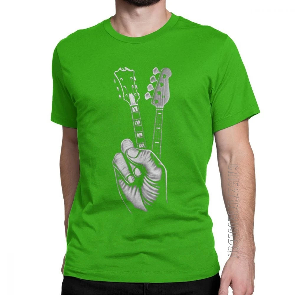 Hipster BASS GUITAR T Shirt Printer Men'S T-Shirt Cotton plus Size Male Tshirt Mens T Shirt Awesome T Shirt Men Short Sleeve