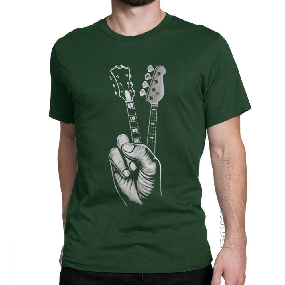 Hipster BASS GUITAR T Shirt Printer Men'S T-Shirt Cotton plus Size Male Tshirt Mens T Shirt Awesome T Shirt Men Short Sleeve