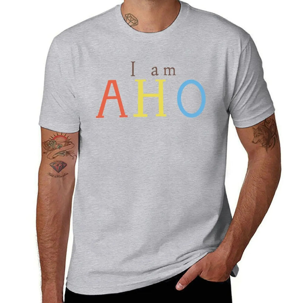 Yuru Yuri: I Am AHO T-Shirt Anime Customizeds Mens T Shirt