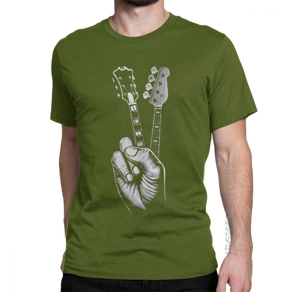 Hipster BASS GUITAR T Shirt Printer Men'S T-Shirt Cotton plus Size Male Tshirt Mens T Shirt Awesome T Shirt Men Short Sleeve